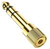 3-Pack of 3.5mm Stereo Socket to 6.35mm 1/4 Jack Headphone Adapter Plugs for High-Quality Audio Connectivity