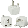 3 x pack UK Travel Adaptor plug set 2 or 3 pin to Ireland UK three pin