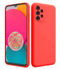 Samsung A33 5G phone case Soft Flexible Rubber Protective Cover red liquid silicone