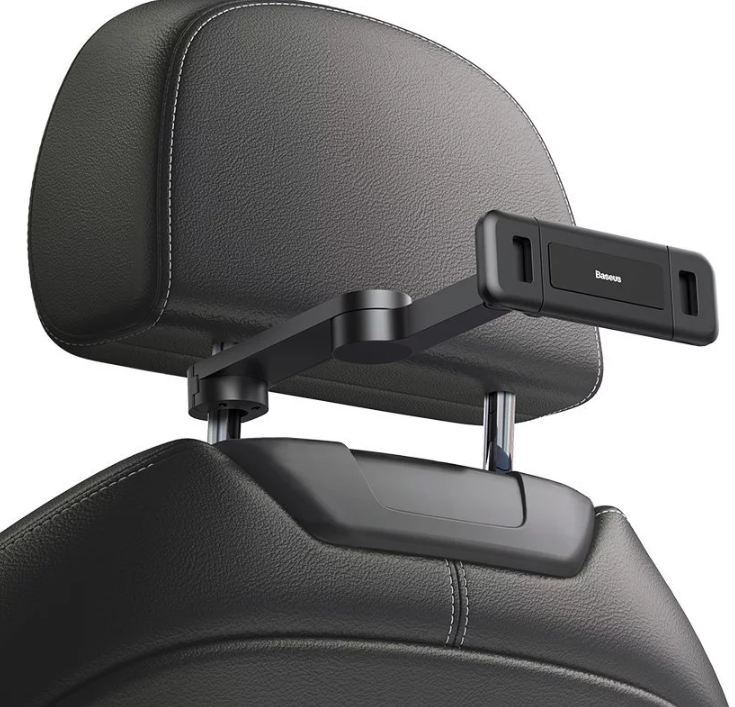 Baseus Backseat Tablet & Phone Holder, Universal Car Headrest Mount, Fits iPad & Devices 4.7–12.3"