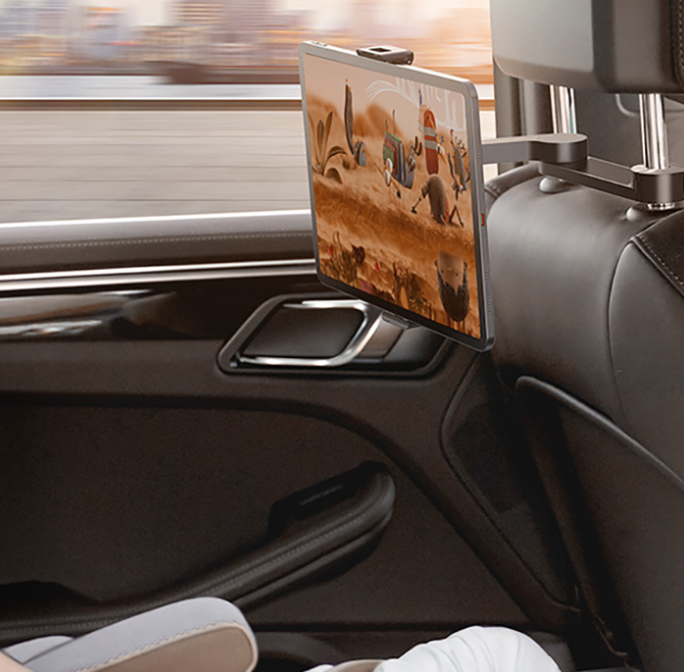 Baseus Backseat Tablet & Phone Holder, Universal Car Headrest Mount, Fits iPad & Devices 4.7–12.3"