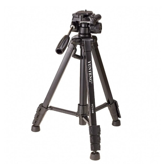 Camera Phone Tripod Portable Foldable, Fully Flexible Mount Tripod, Stand with 3D Head & Quick Release Plate 1.5 M
