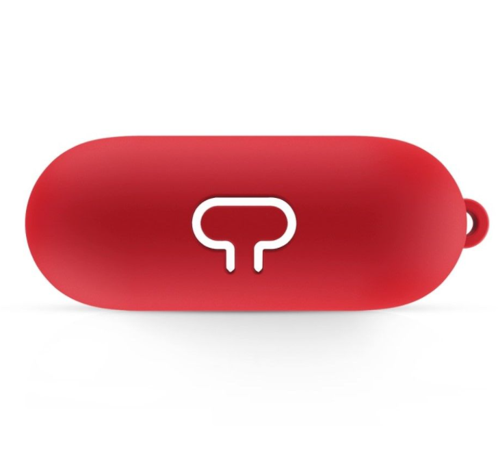 Case for AirPods 3 silicone cover with Keychain, Protective red