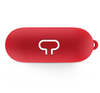 Case for AirPods 3 silicone cover with Keychain, Protective red