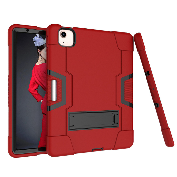 Case for iPad Air 4-2020/21/22 10.9 inch iPad Pro 2018/20/21/22 11 inch Hard Case Survivor shockproof anti drop armor anti-shock with stand red