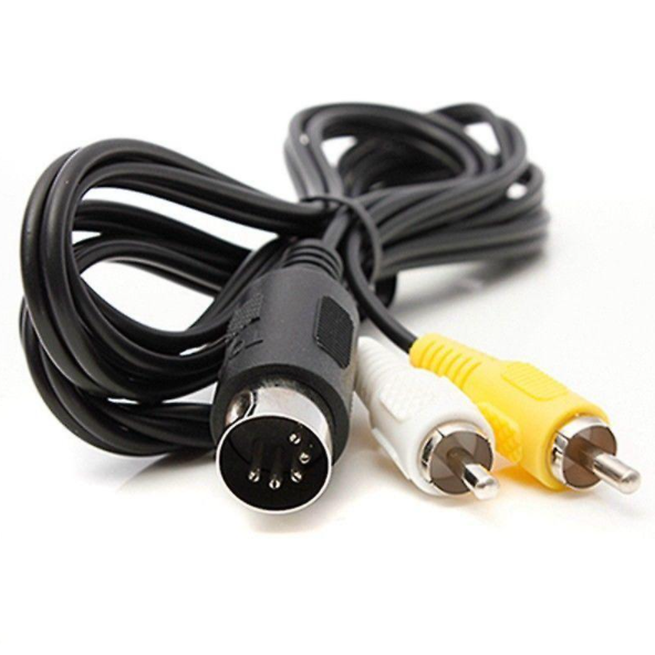Composite RCA AV Cable Sega Mega Drive 1 Sega Master System 1 compatible TV display cable lead