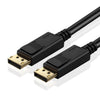 DP cable displayport to displayport cable lead 1.8 metre black