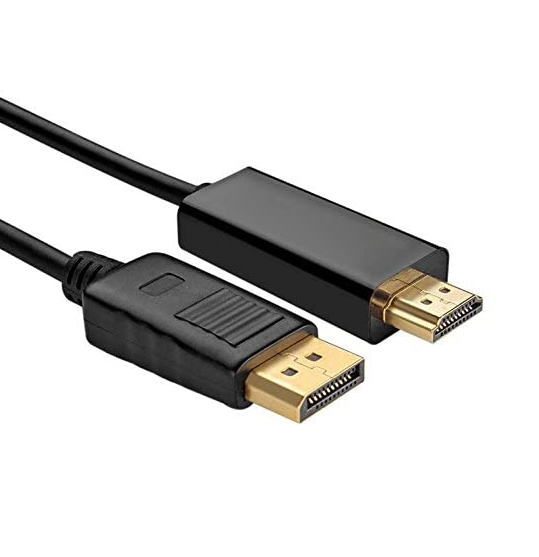 4K DisplayPort DP male to HDMI male cable 1.5m black