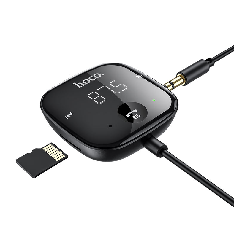 Hoco E65 Wireless Bluetooth FM Transmitter MP3 Player TF Car Kit Aux connection USB powered