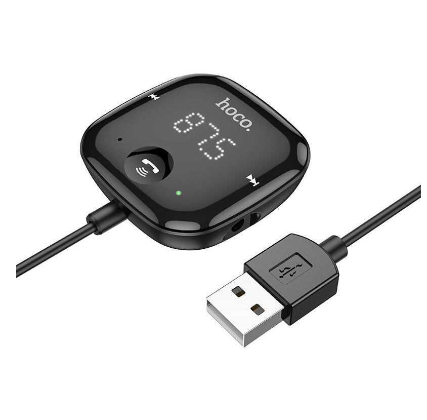 Hoco E65 Wireless Bluetooth FM Transmitter MP3 Player TF Car Kit Aux connection USB powered