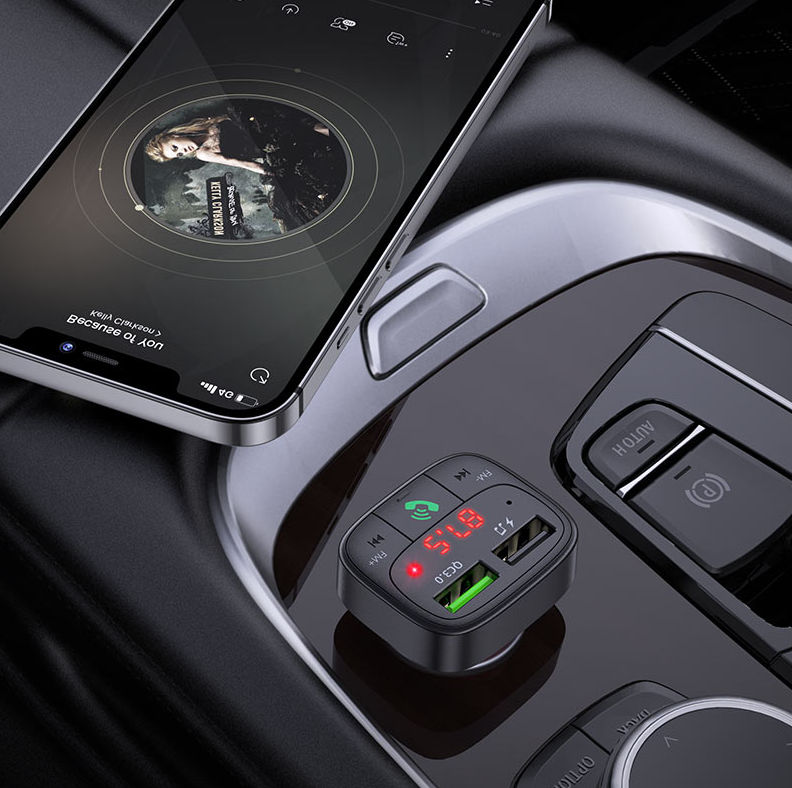 Hoco E59 Wireless Bluetooth FM Transmitter MP3 Player TF Car Kit Charger