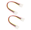 Pack of 2, 4Pin IDE MOLEX Male to Female PC Power Supply Extension Cable