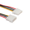 Pack of 2, 4Pin IDE MOLEX Male to Female PC Power Supply Extension Cable