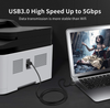 Printer cable USB 3.0 A Male to B Male Cable 2m black printer scanner