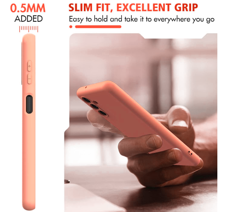 Samsung A04s phone case Soft Flexible Rubber Protective Cover pink liquid silicone