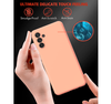 Samsung A04s phone case Soft Flexible Rubber Protective Cover pink liquid silicone