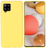 Samsung A12 phone case Soft Flexible Rubber Protective Cover liquid silicone - yellow