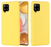 Samsung A12 phone case Soft Flexible Rubber Protective Cover liquid silicone - yellow