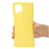 Samsung A12 phone case Soft Flexible Rubber Protective Cover liquid silicone - yellow