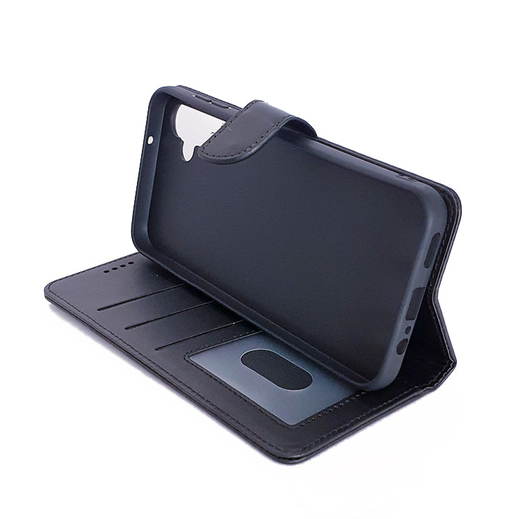 Samsung A14 4G 5G phone case wallet cover flip anti drop anti slip shockproof black