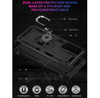 Samsung A23 4G 5G phone case black ring armor anti drop shockproof rugged protective