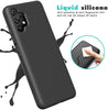 Samsung A32 5G phone case Soft Flexible Rubber Protective Cover black liquid silicone