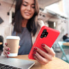 Samsung A32 5G phone case Soft Flexible Rubber Protective Cover red liquid silicone