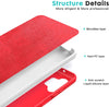 Samsung A32 5G phone case Soft Flexible Rubber Protective Cover red liquid silicone