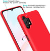 Samsung A32 5G phone case Soft Flexible Rubber Protective Cover red liquid silicone