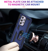 Samsung A33 5G phone case Blue ring armor anti drop shockproof rugged protective