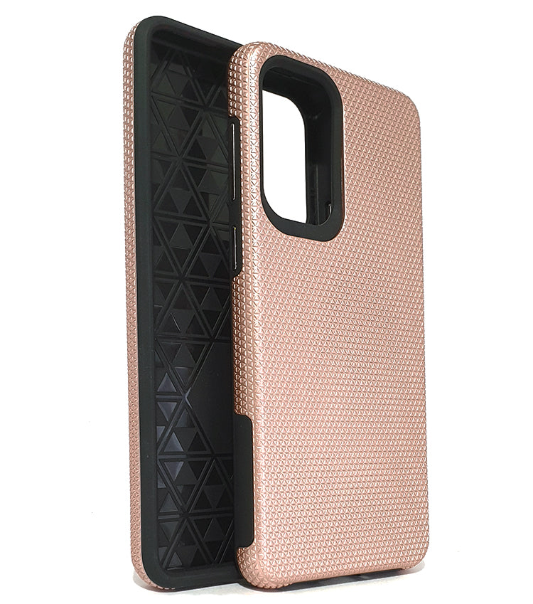Samsung A53 5G phone case anti drop anti slip shockproof rugged dotted rose gold