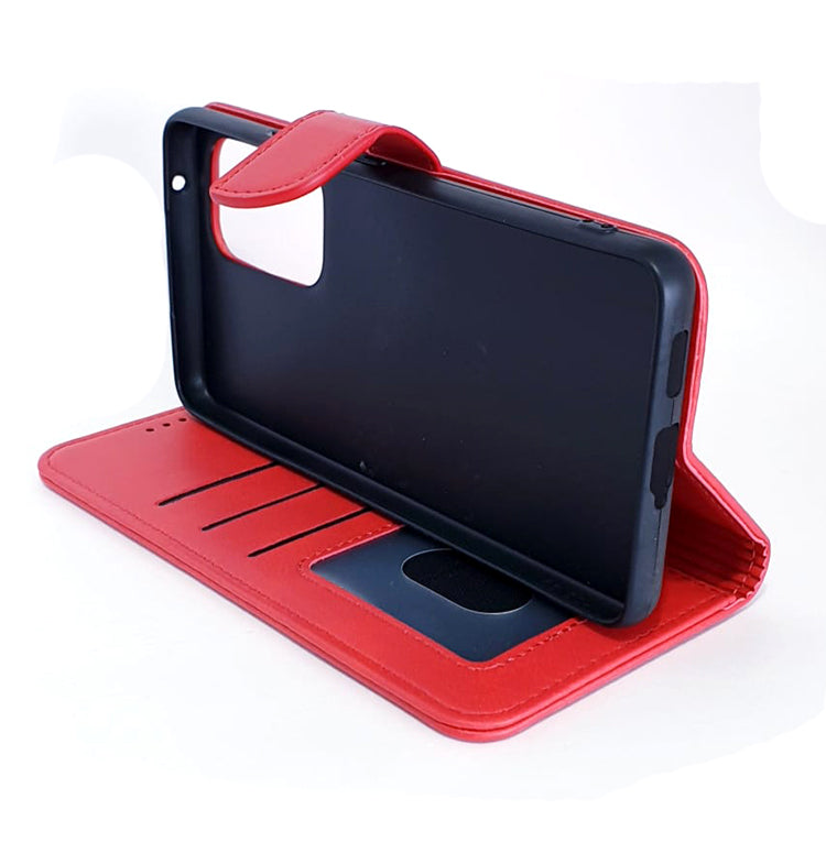 Samsung A53 5G phone case wallet cover flip anti drop anti slip shockproof red
