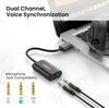UGREEN USB External Sound Card, External Sound Card with Jack 3.5mm Headphone and Microphone Jack for Laptop PC