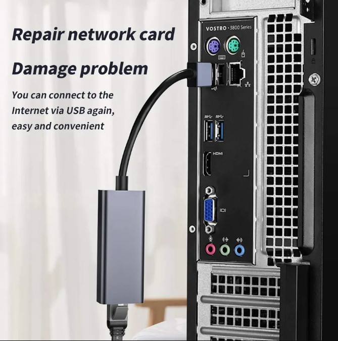 USB 3 to Rj45 Lan Ethernet adapter 1000 Mbps Aluminium compatibility laptop PC  Windows Macbook Android