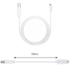 USB-C to Piano Keyboard Cable Audio Converter 1m USB C to USB-B for Simply Piano app Android phone tablet iPad with USB-C port