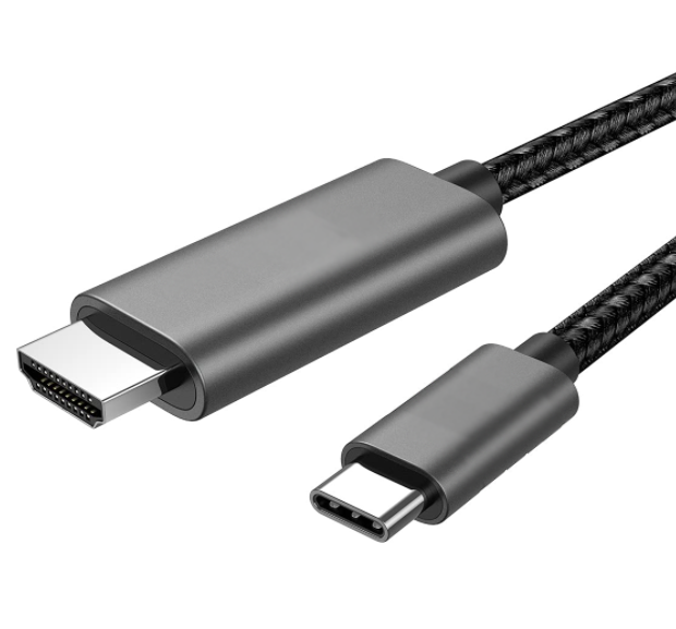 USB C to HDMI Cable. 4k Thunderbolt 3 for Android, iPhone 15, Laptop, MacBook Pro/Air iPad Pro iPad Air 2020-2024 iMac, Surface to TV Monitor 2M UA27
