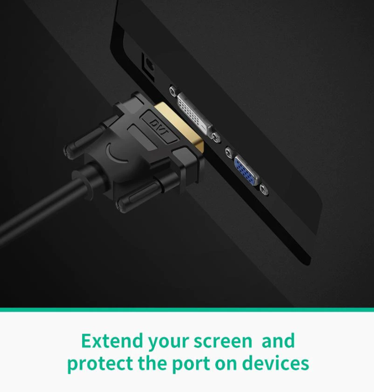 Ugreen DVI male to HDMI female Bi-Directional Data Transfer DVI-I DVI-D