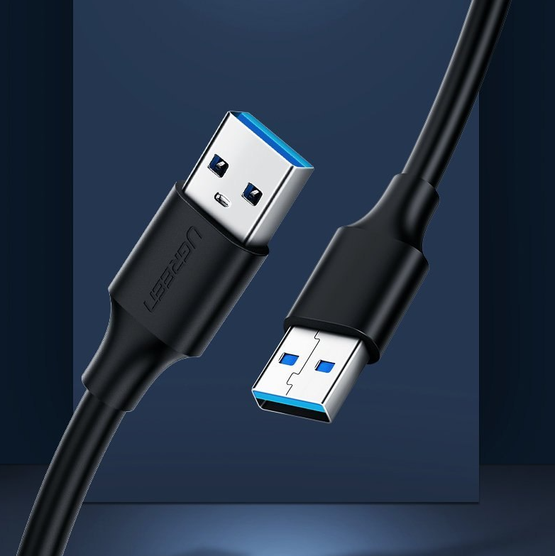 Ugreen USB to USB cable USB 2.0 (male) - USB 2.0 (male) cable 1.5 m black
