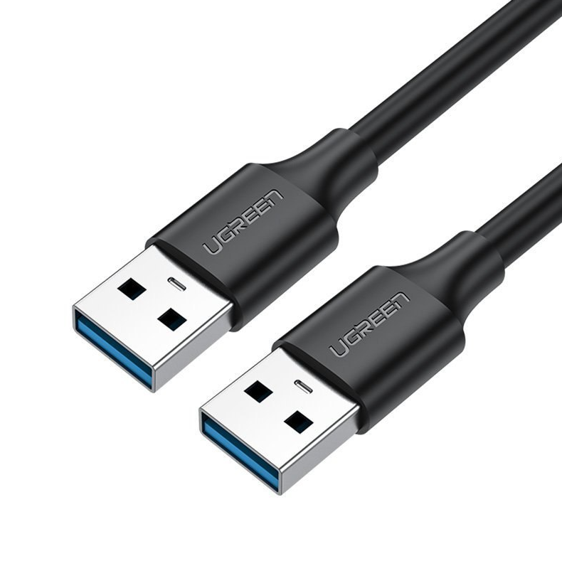 Ugreen USB to USB cable USB 2.0 (male) - USB 2.0 (male) cable 1.5 m black