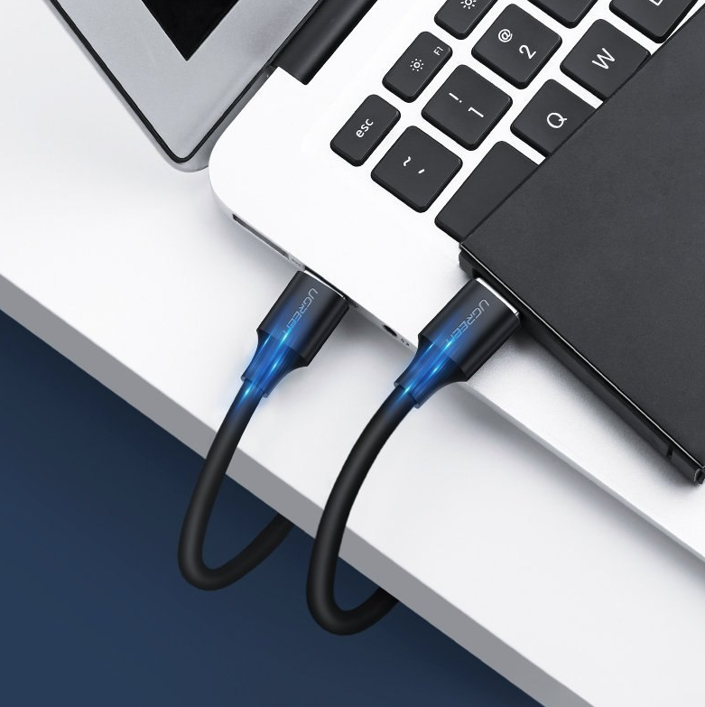 Ugreen USB to USB cable USB 2.0 (male) - USB 2.0 (male) cable 1.5 m black