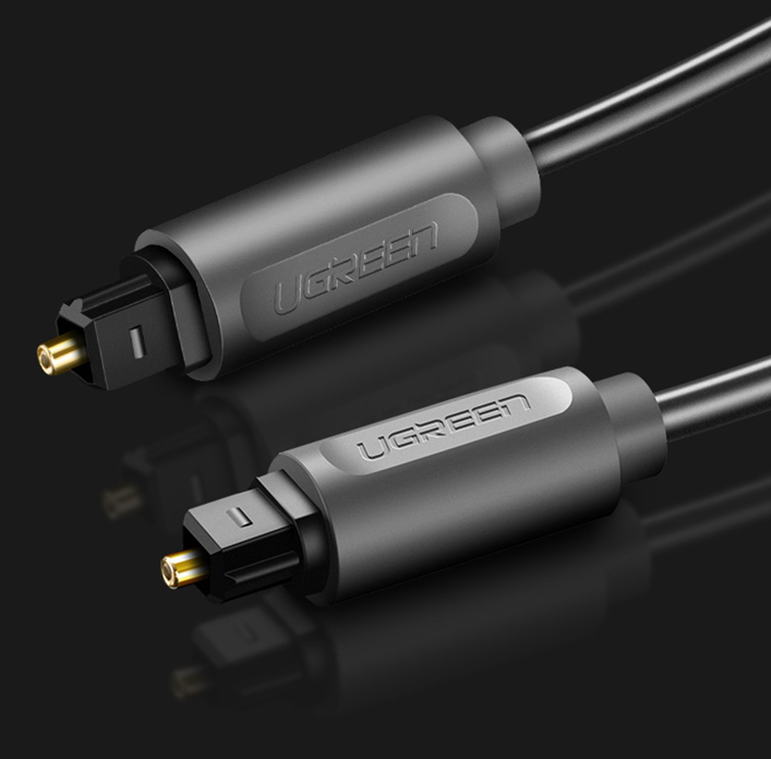 Ugreen digital optical audio fiber cable 1,5 m Toslink SPDIF, black