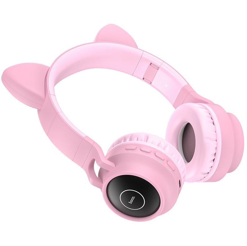 W27 Cat ear Wireless headphones. V5.0 with mic 300mAh battery for 5 hours of calls music 200 hours of standby TF BT AUX mode play
