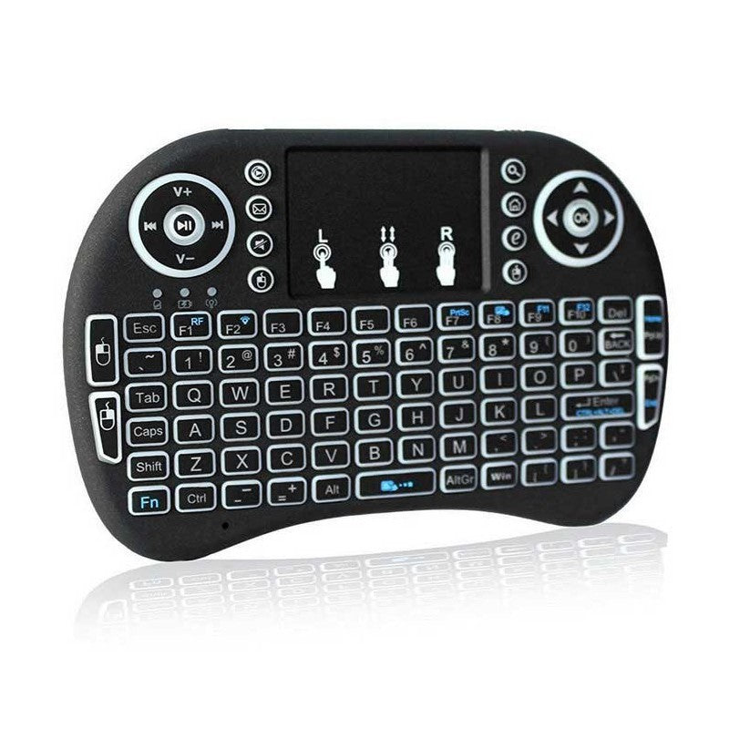 Bluetooth Backlit Rechargeable Mini Keyboard Air Mouse Touchpad