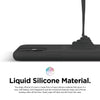 iPhone 11 Phone case. Soft, flexible liquid silicone protective cover. Black