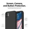 iPhone 11 Phone case. Soft, flexible liquid silicone protective cover. Black