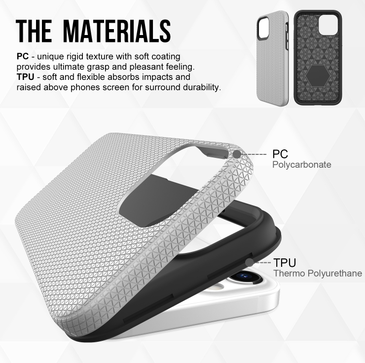 iPhone 12 / 12 Pro phone case anti drop anti slip shockproof rugged dotted red