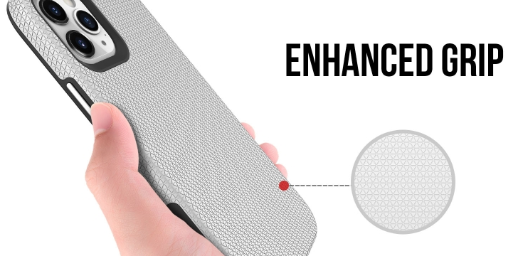 iPhone 12 / 12 Pro phone case anti drop anti slip shockproof rugged dotted red