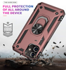 iPhone 12 /12 pro phone case rose gold ring armor anti drop shockproof rugged protective