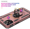 iPhone 12 /12 pro phone case rose gold ring armor anti drop shockproof rugged protective