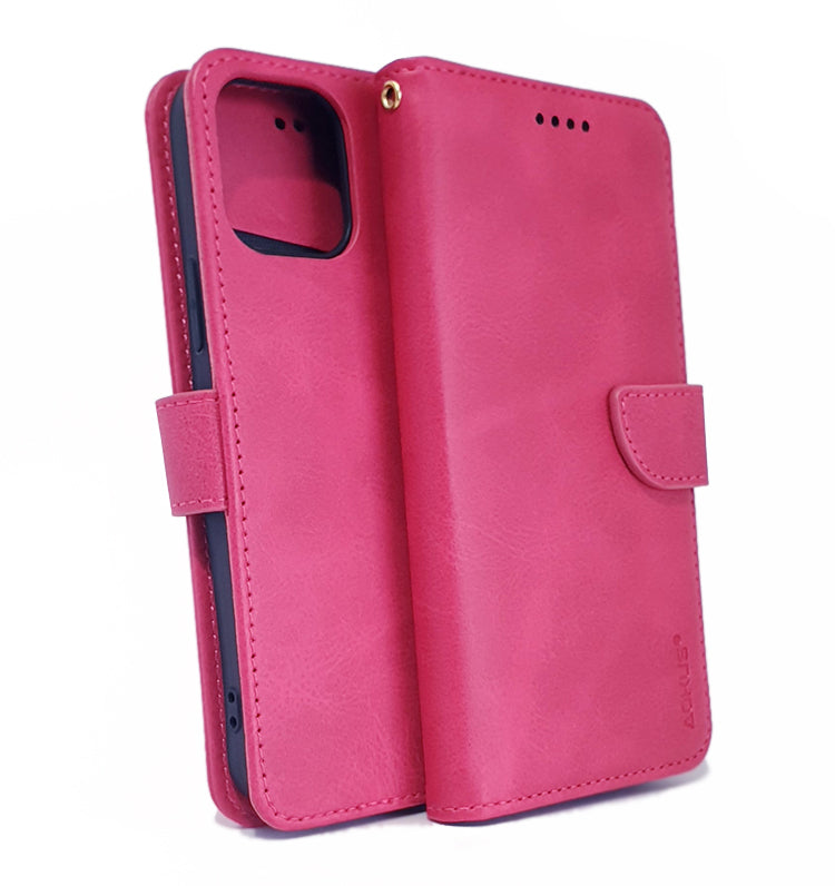 iPhone 12 / 12 pro phone case wallet cover flip anti drop anti slip shockproof pink